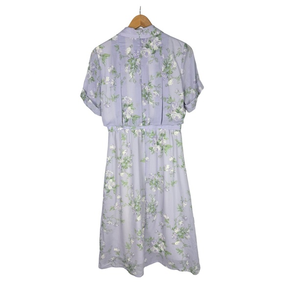 Simple Retro Pastel Purple Floral Midi Wrap Dress Cottagecore Easter Wedding
NWT - Picture 7 of 8